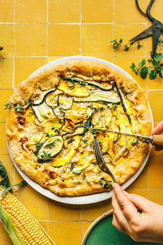 Zucchini and Corn Galette.