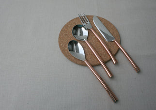 Oval Copper-plated Cutlery