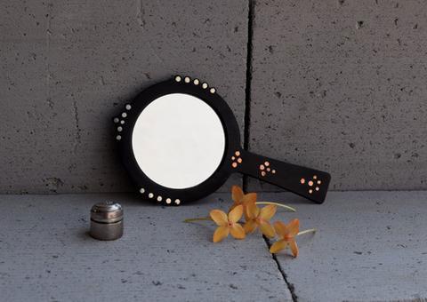 Bejewel Hand Mirror - Round