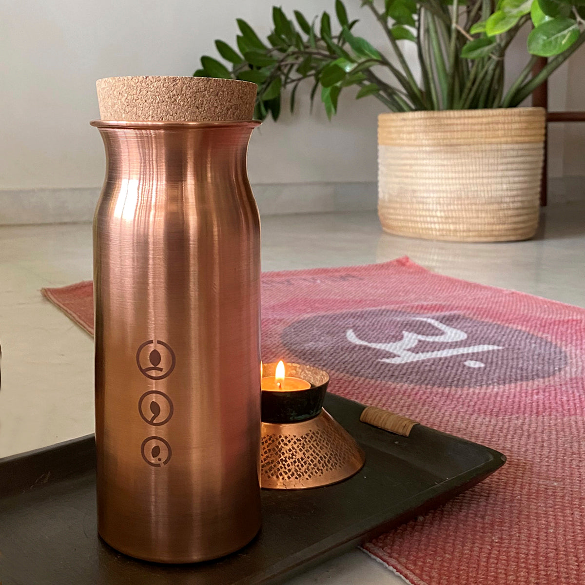 100% Copper Water Bottle