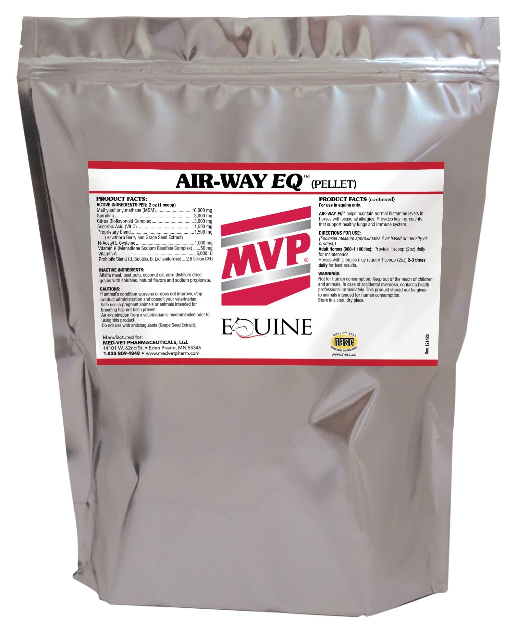 MVP Air-Way EQ (Pellets) - Respiratory & Immune Support for Horses