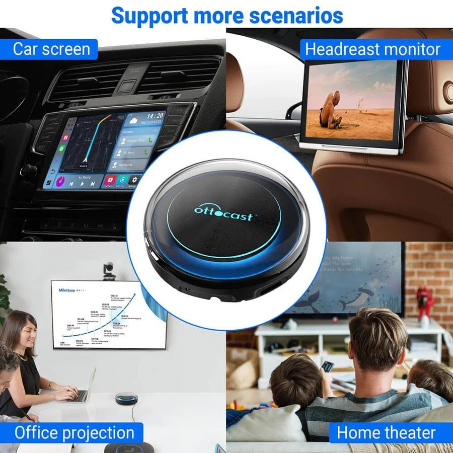 Play2Video Wireless CarPlay/Adattatore all-in-one per Android Auto -  Ottocast – OTTOCAST EU