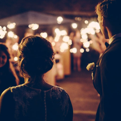 Sparklers for wedding send off image