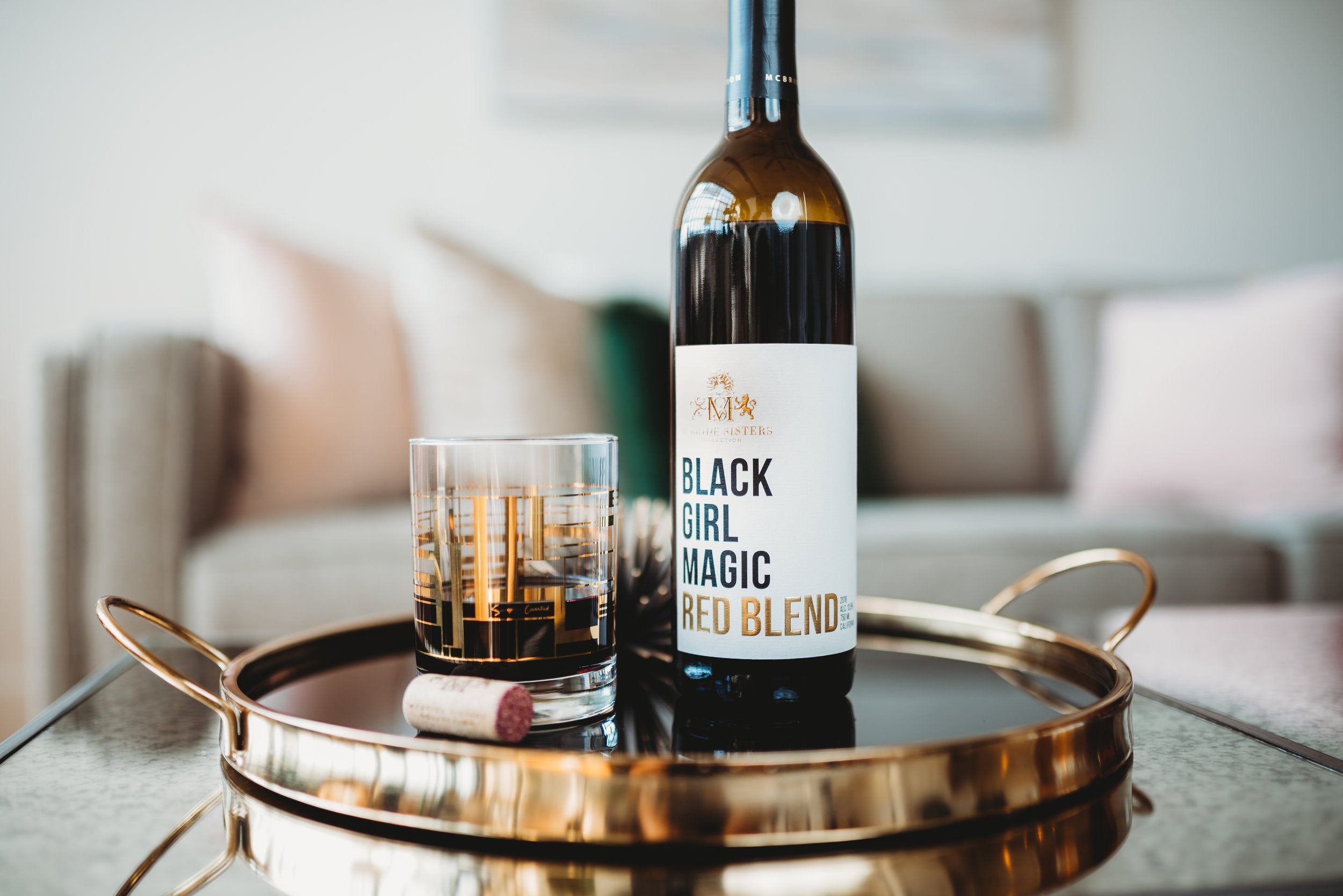 Black Girl Magic Bottle Shot Wine Club McBride Sisters Collection