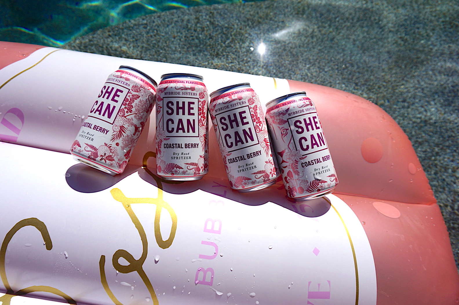 SHE CAN can wine coastal berry flavor can wine McBride Sisters