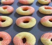 Frosty Peach Hoops