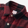 Original Triple-Yarn Herringbone Check Shirt - Red