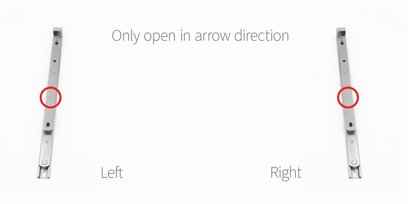 Correct usage of friction hinges. Ensure you open via the arrow position