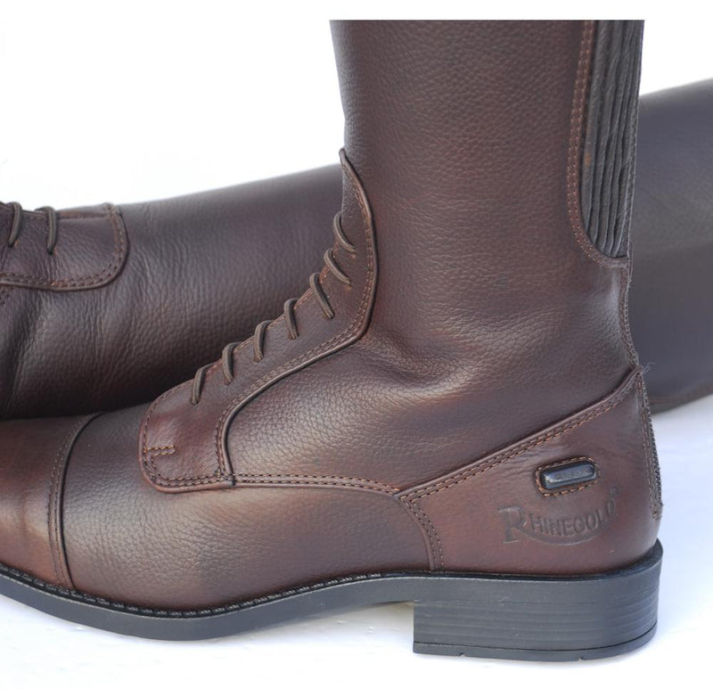 rhinegold long leather riding boots