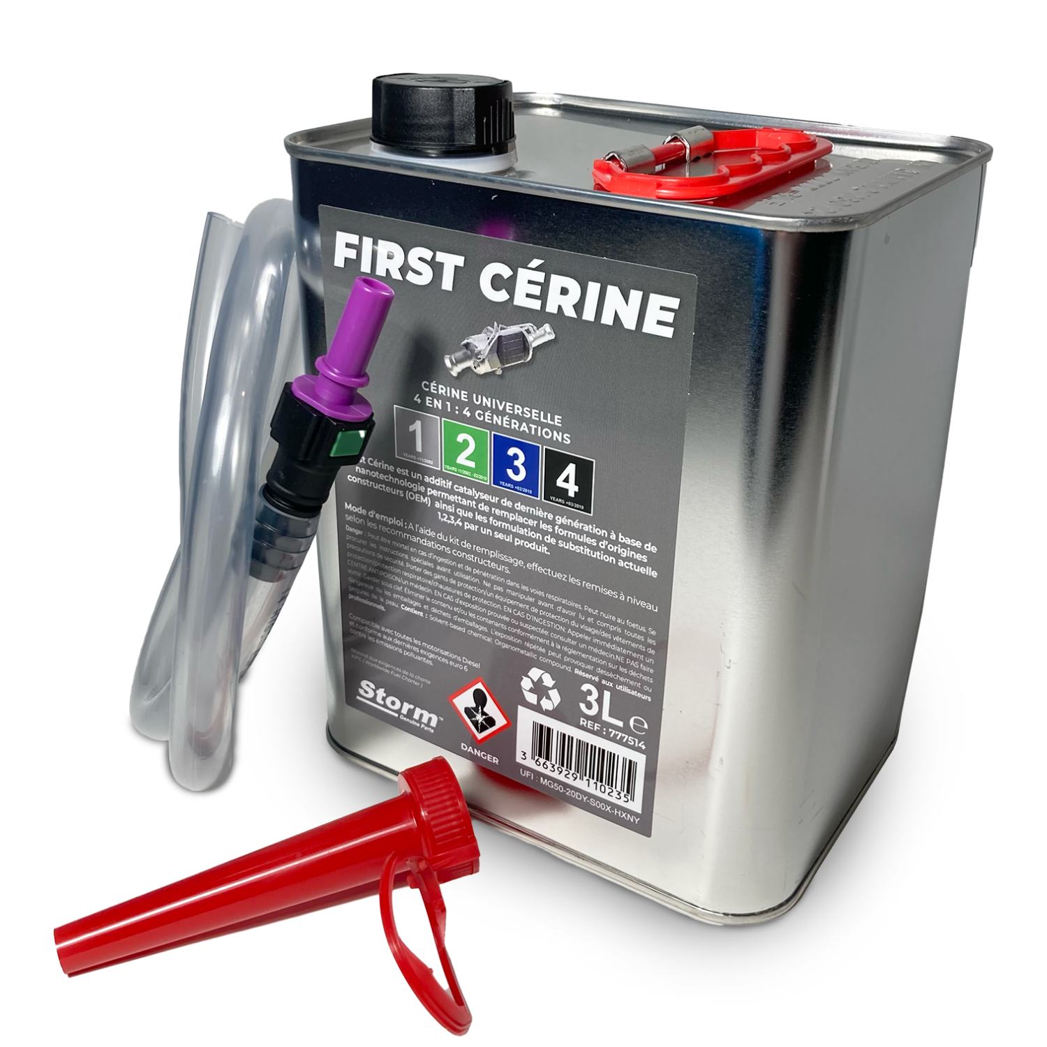 Additif DPF FAP Cérine Eolys Infineum UNIVERSEL 3L Citroen Fiat Ford Peugeot