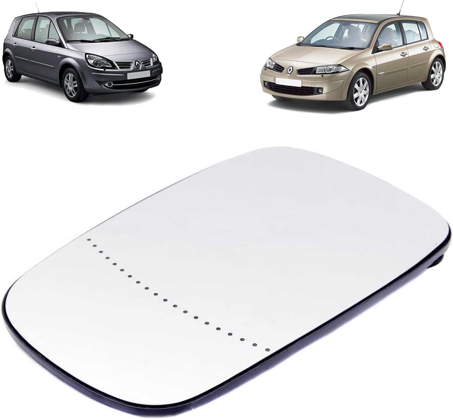 Glace de rétroviseur gauche ou droite pour CLIO 3 MEGANE 2 SCENIC 2 - 7701054752