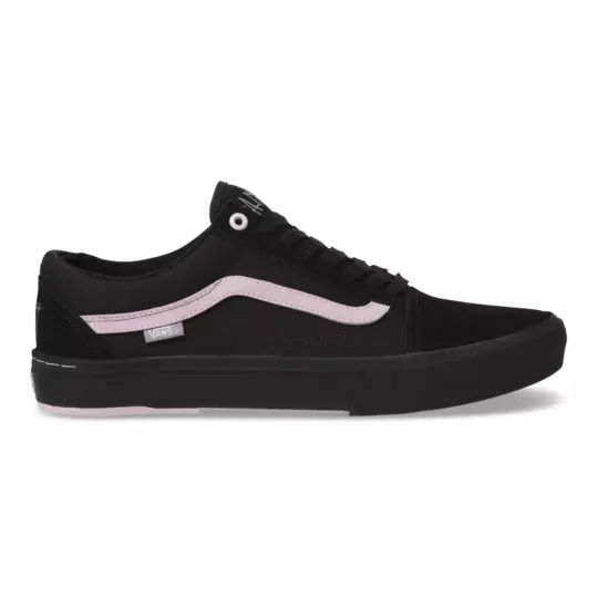 vans old skool pink black