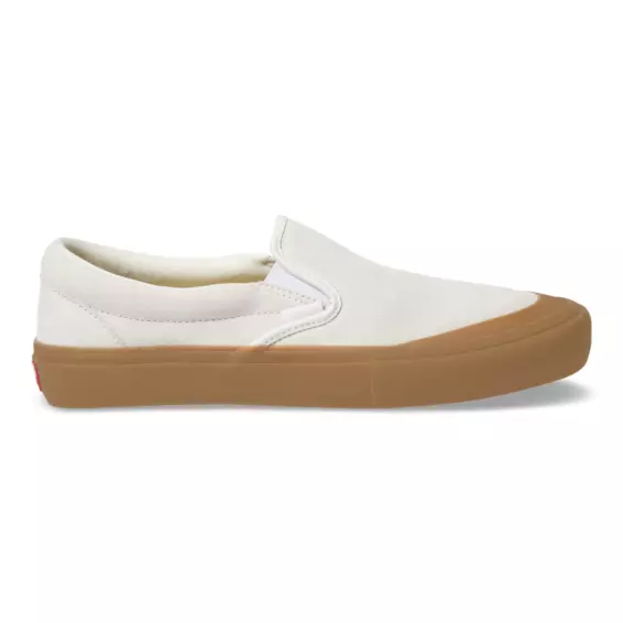 vans slip on pro marshmallow gum