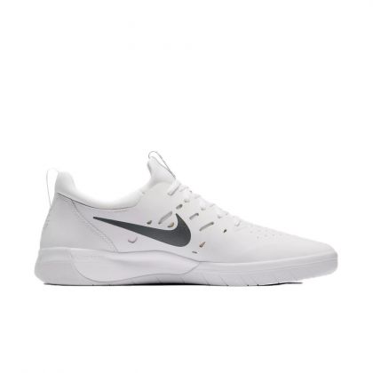 nike sb nyjah free summit white & crimson skate shoes