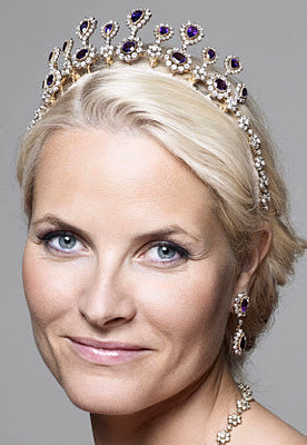 Queen-Sonje-Amethyst-Parure -Crown-Princess-Mette-Marit-Norway