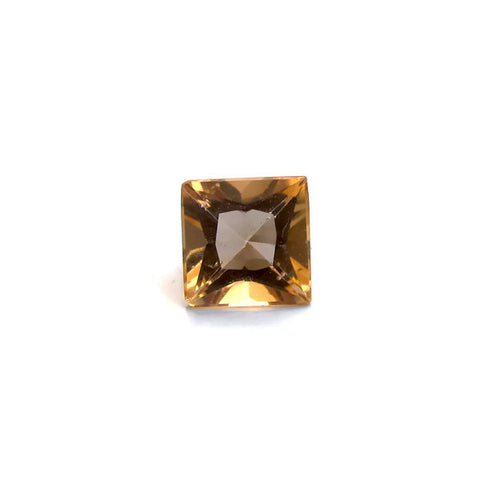 Natural imperial topaz princess cut 5mm loose gemstone from brazil