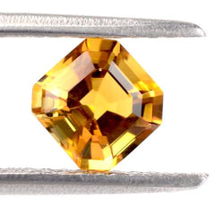 citrine asscher cut extra quality gemstone