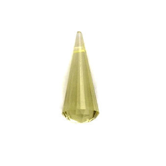 Lemon Quartz briolette drop cut - 15 x 6 mm