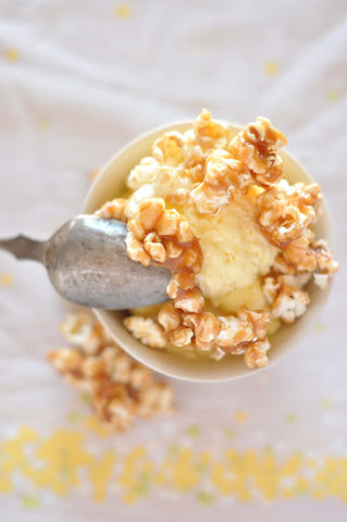 ice cream and popcorn