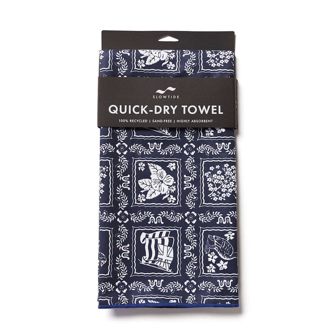 SLOWTIDE LAHAINA SAILOR QUICK-DRY BEACH TOWEL / 100% Recycled Materials