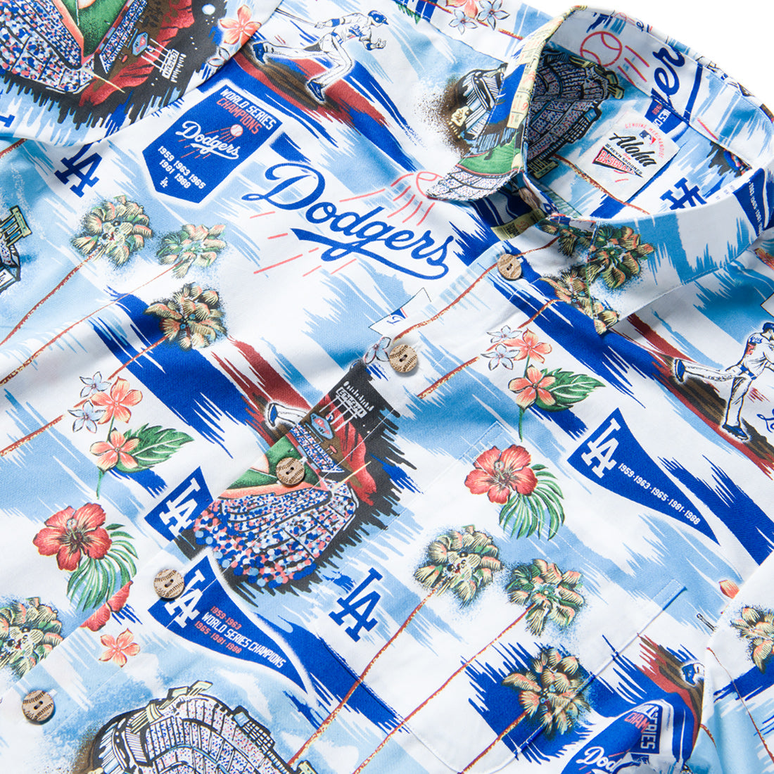 la dodgers hawaiian shirt