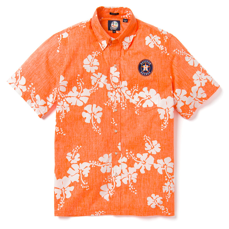 houston astros button up shirt