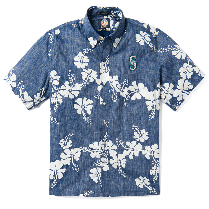 mariners button up shirt