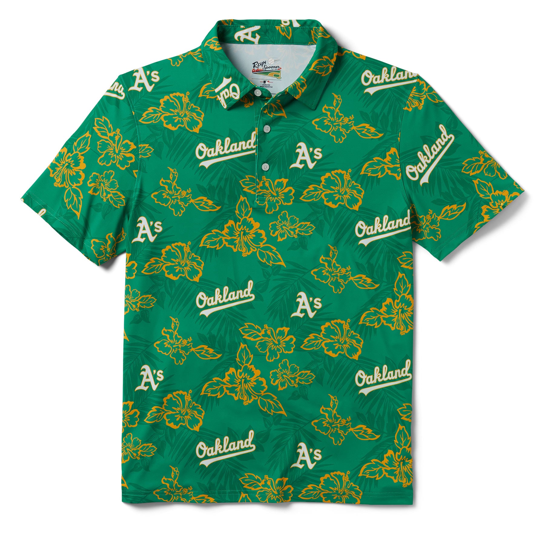 OAKLAND ATHLETICS PUA PERFORMANCE POLO / Performance Fabric