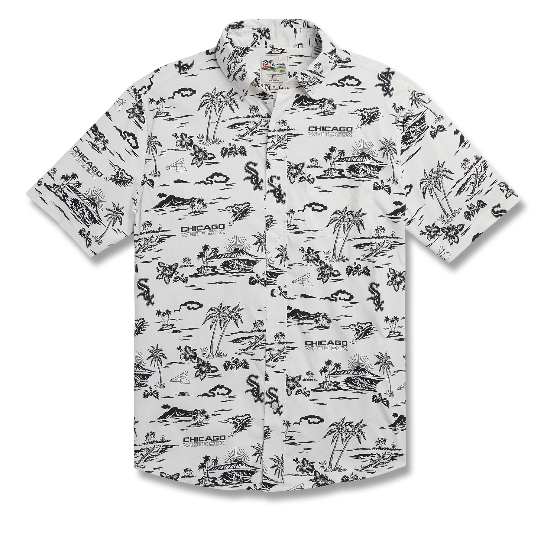 Cleveland Guardians Reyn Spooner Kekai Performance Button-Up Shirt - Navy