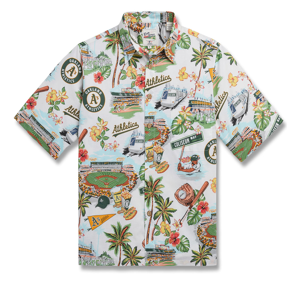Lids Oakland Athletics Reyn Spooner Cooperstown Collection Puamana Print  Polo - Green