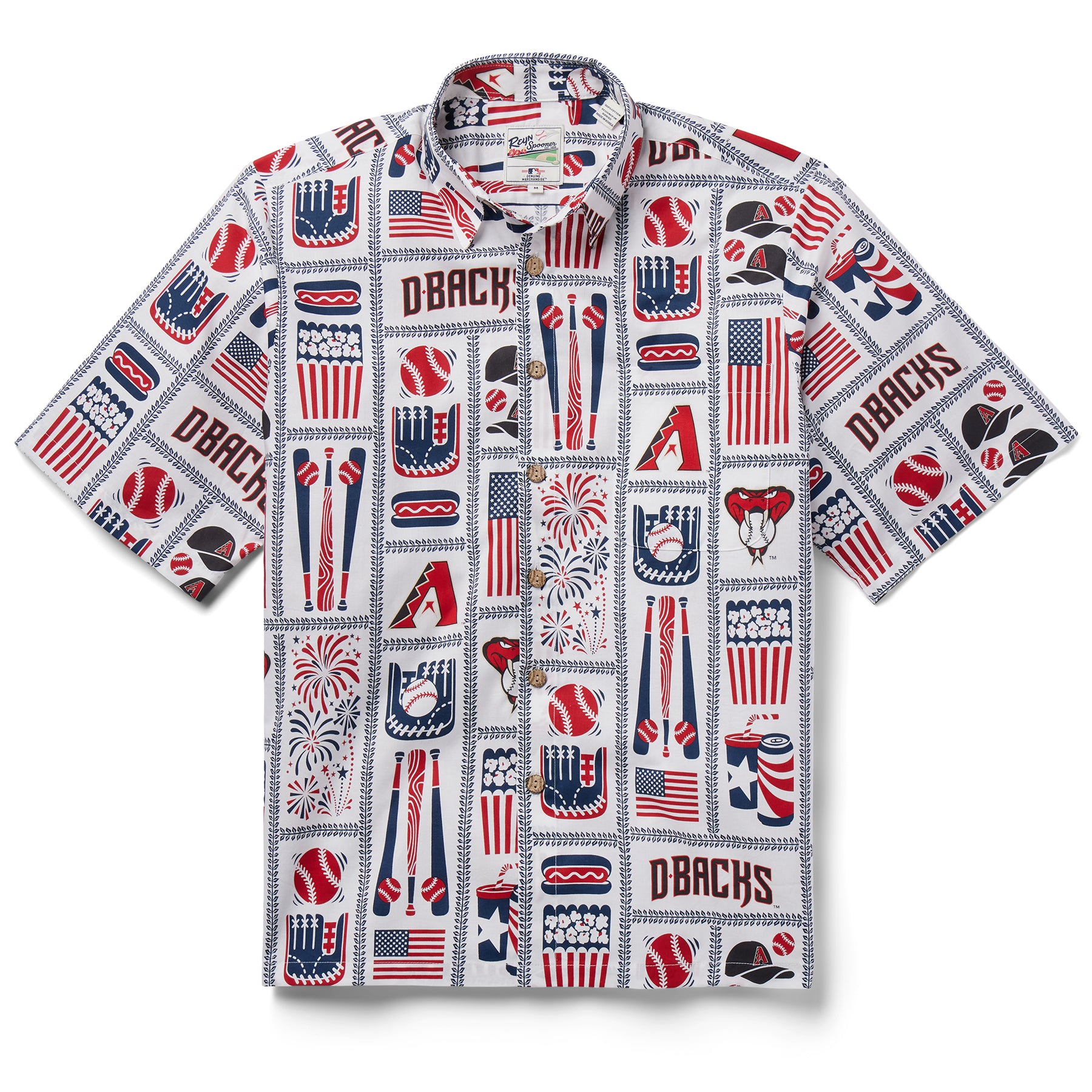 Los Angeles Angels Americana / 100% Cotton White / L by Reyn Spooner