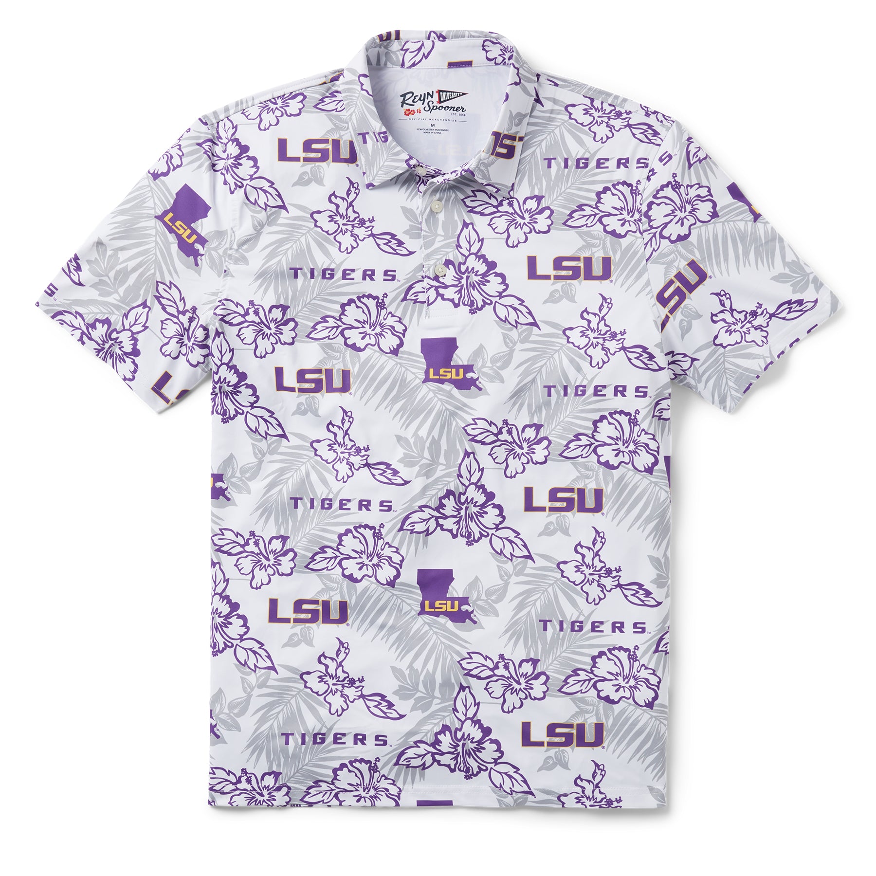 LOUISIANA STATE UNIVERSITY PUA PERFORMANCE POLO / Performance Fabric