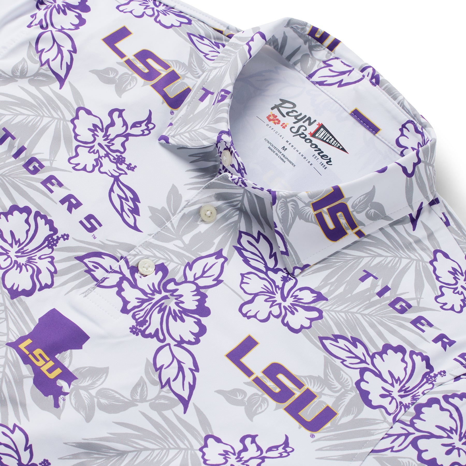 LOUISIANA STATE UNIVERSITY PUA PERFORMANCE POLO / Performance Fabric