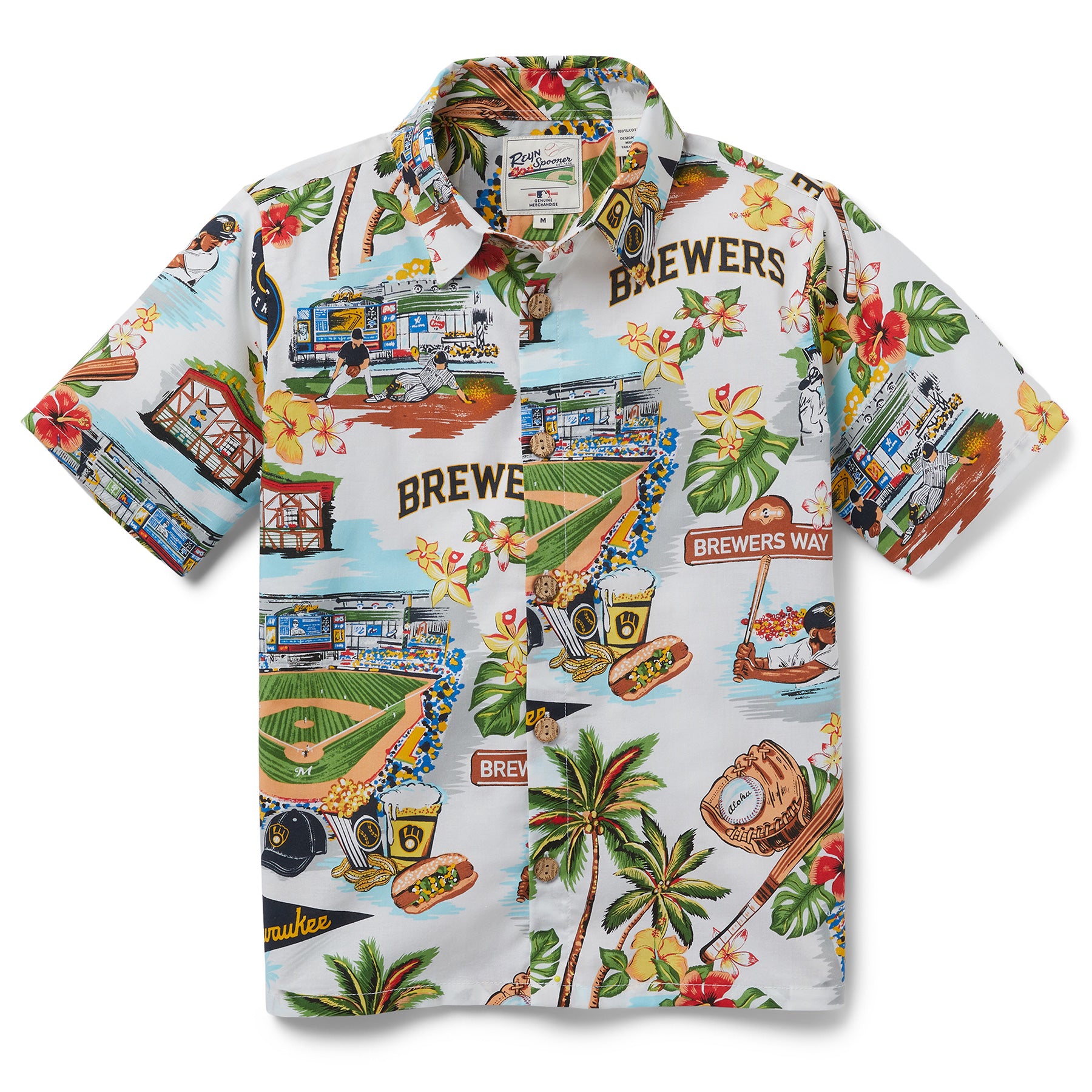 Milwaukee Brewers Reyn Spooner Hawaiian Shirts, Brewers Reyn Spooner Shirt,  Reyn Spooner Merchandise