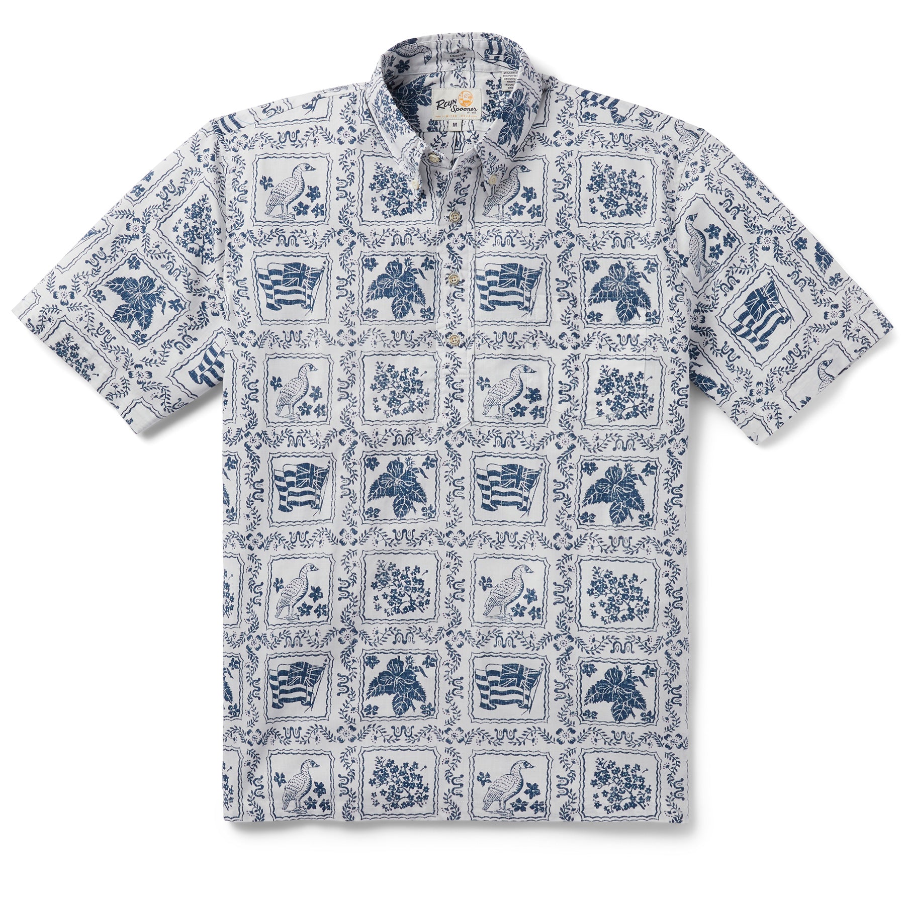 Reyn Spooner Men's Los Angeles Dodgers Blue Aloha Performance Polo