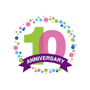 Tenth anniversary logo