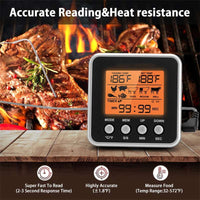 BBQ Thermometer Timer Grilled