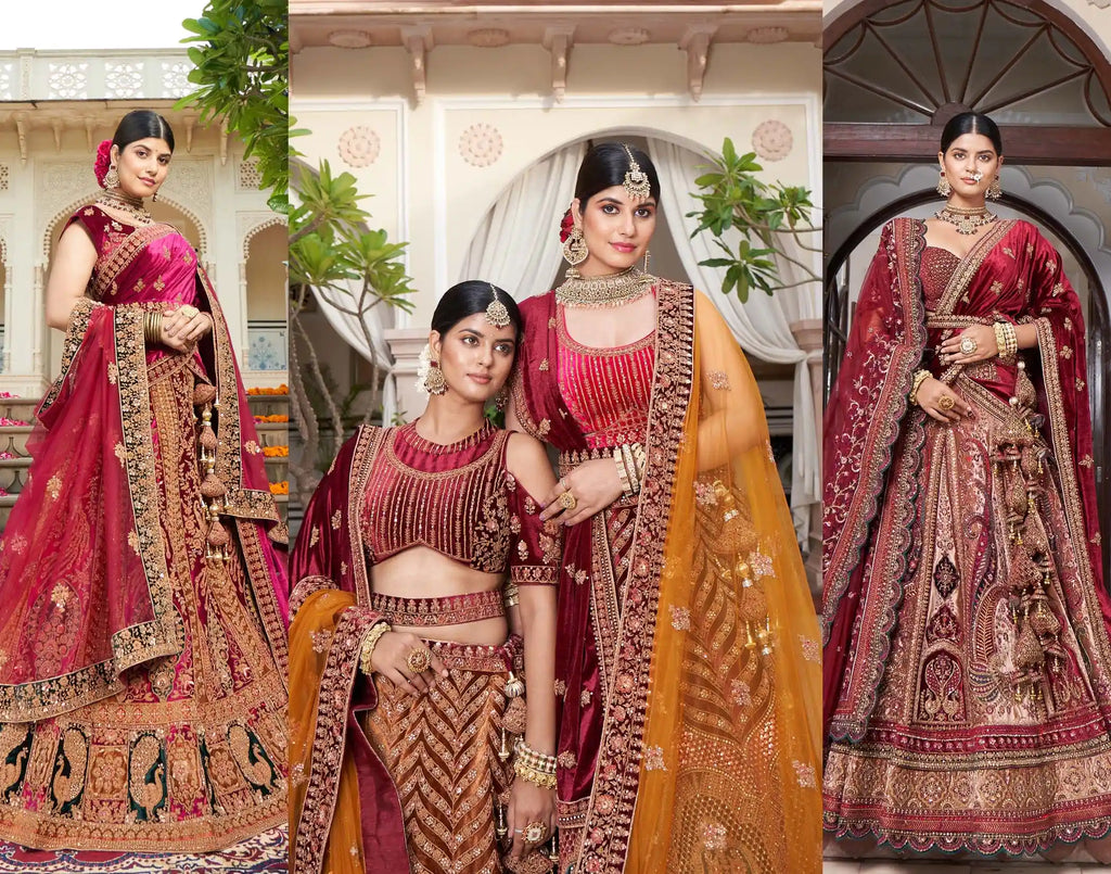 black lehenga makeup look for wedding in dark shades bridal wear