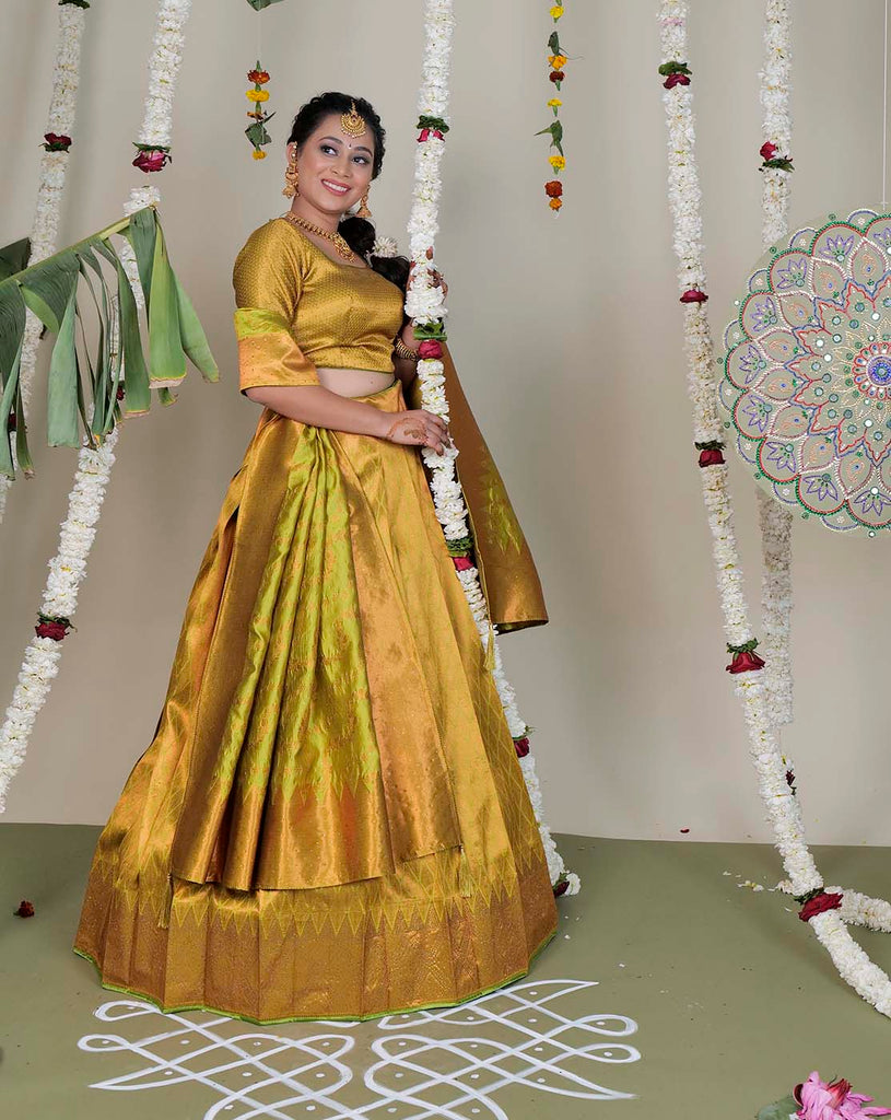 Mehndi Function Dress for Bride