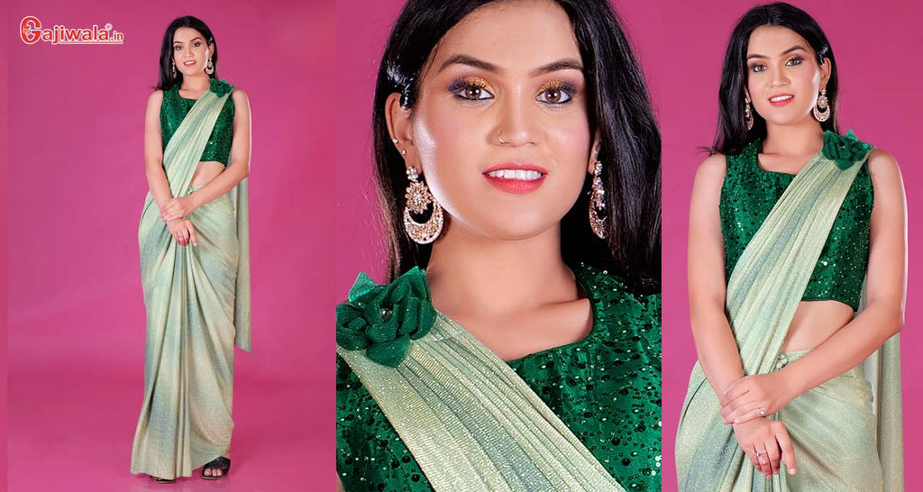 chiffon hand shaded saree online