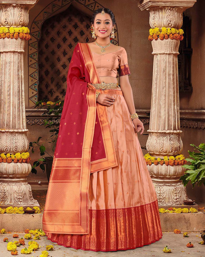 latest bridal dresses colour combination with red