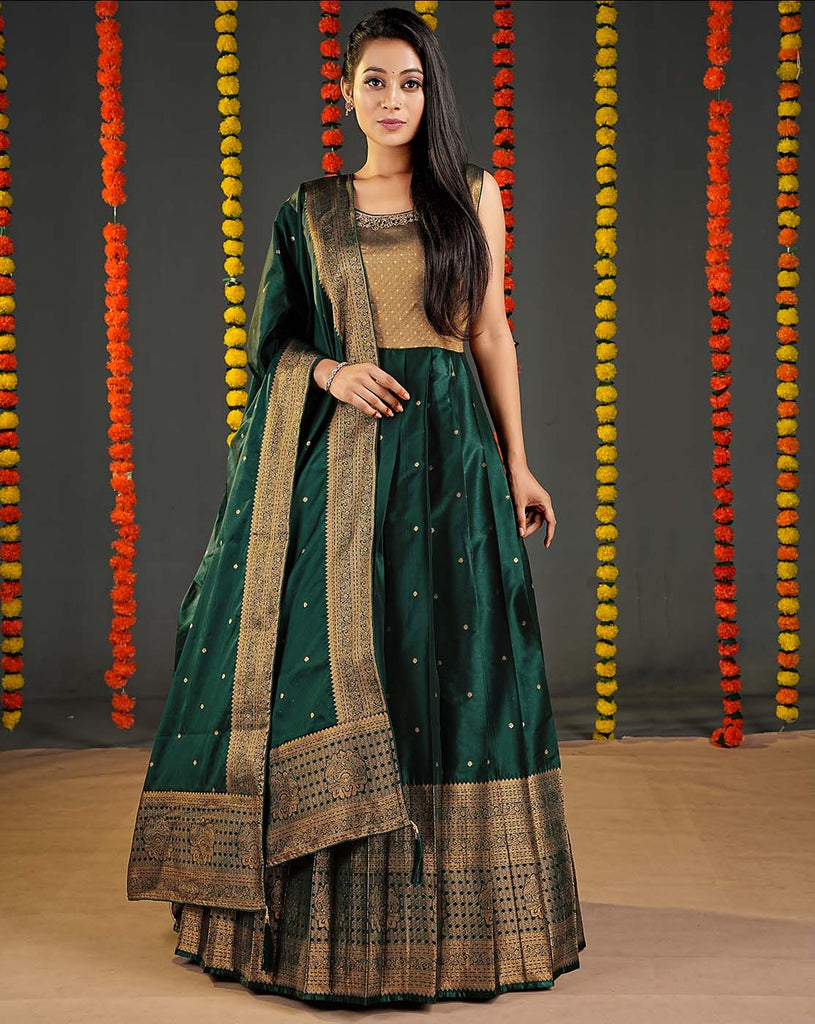 Banarasi Anarkali Gown Set