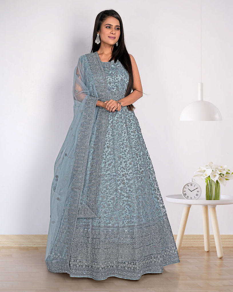 anarkali silhouette suits online shopping