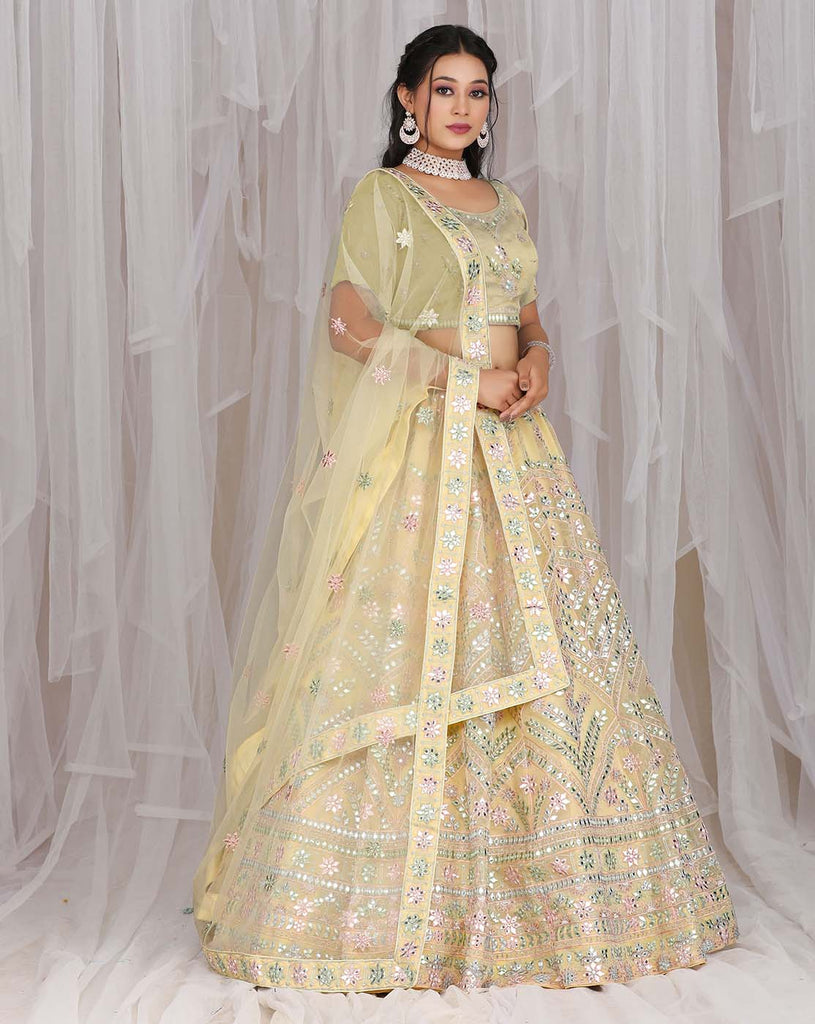 Mirror Work Western Lehenga Choli