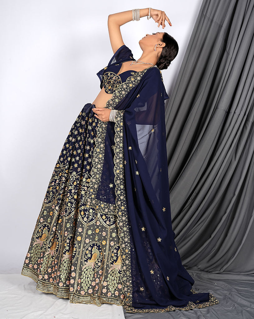 Trendy Georgette Lehenga Designs