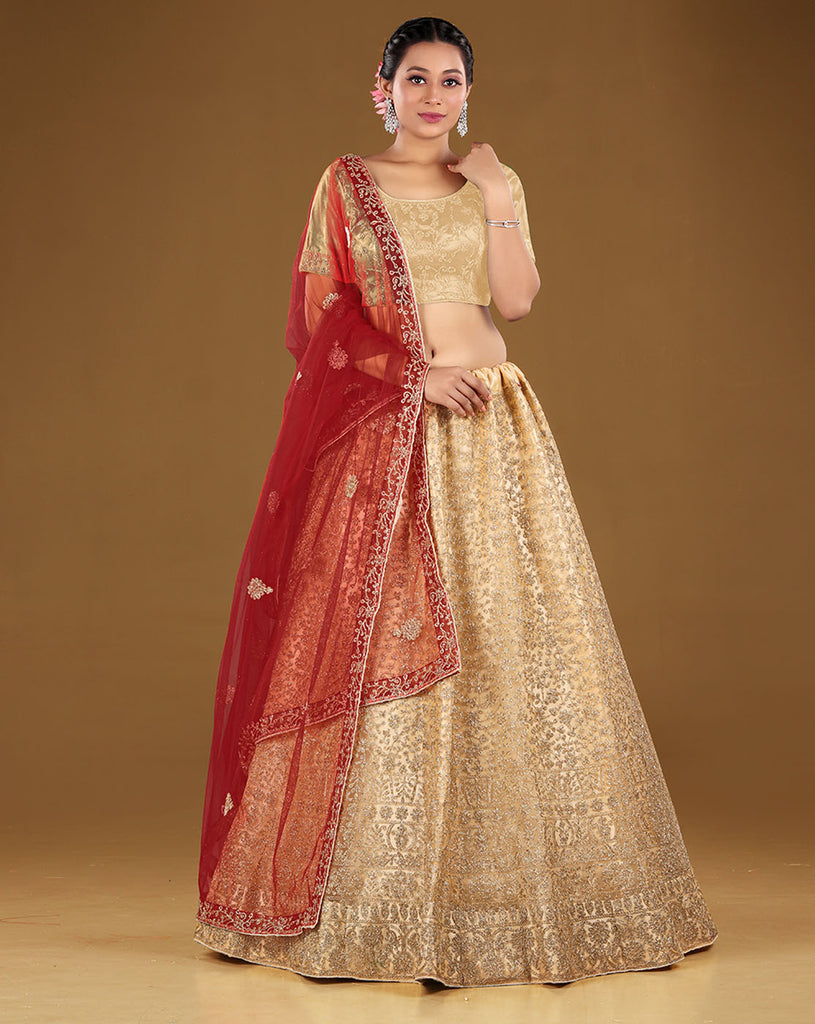 Net Dupatta Lehenga Choli