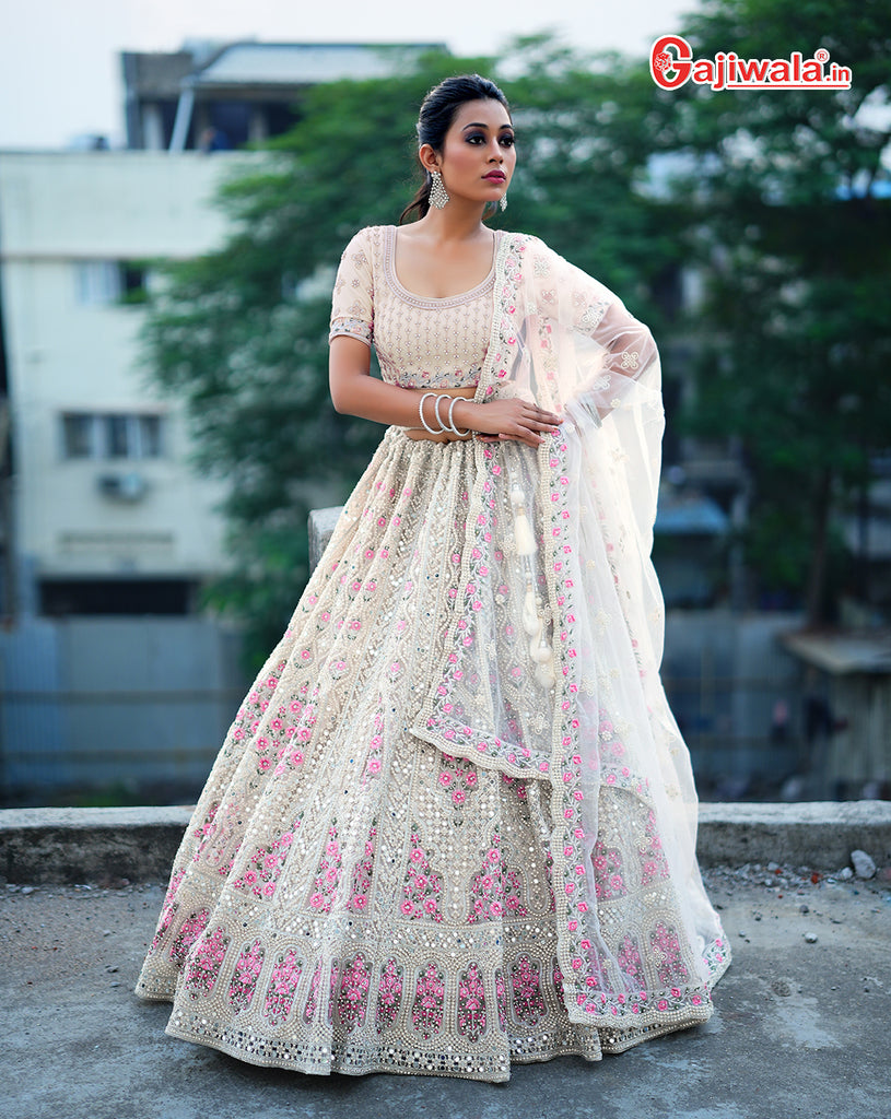 lakhnavi lehenga winter wedding online