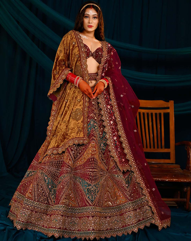 indo western lehenga look