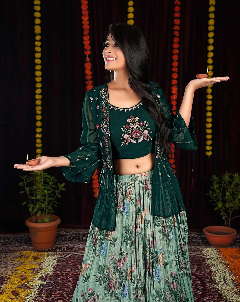 Floral Printed Lehenga Online