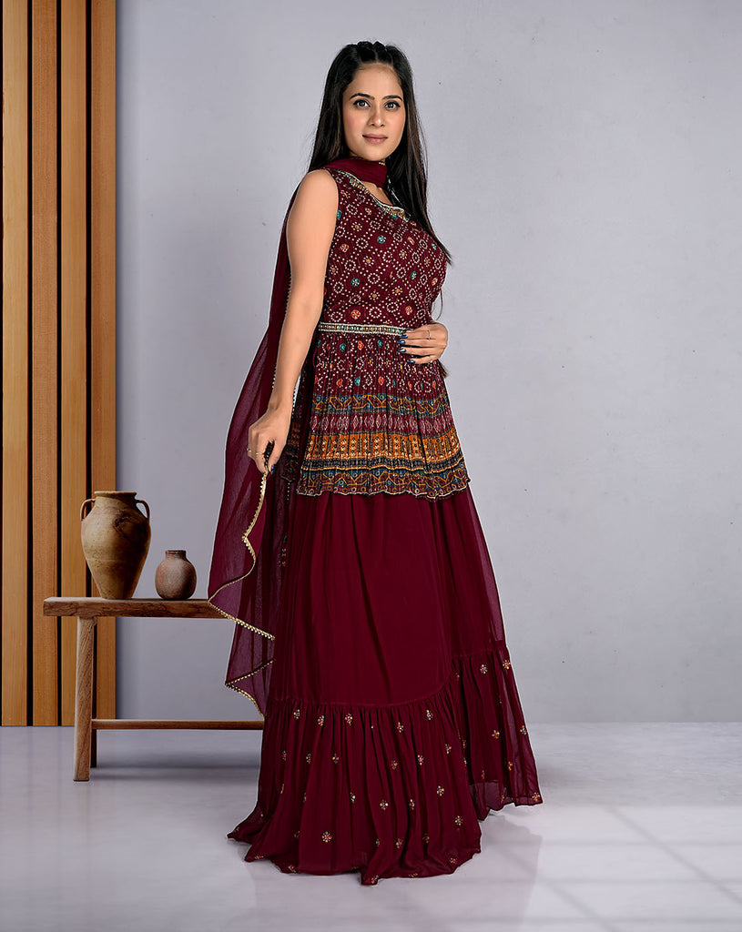 Skirt Midi Style Lehenga Choli